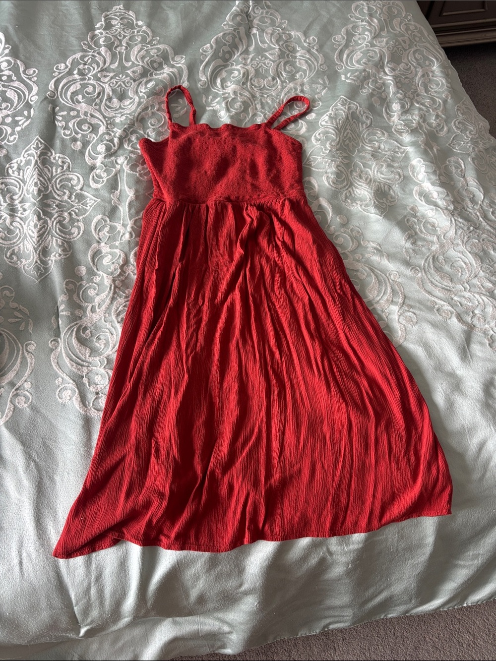 Old Navy Red Spaghetti-Strap Casual Maxi Dress